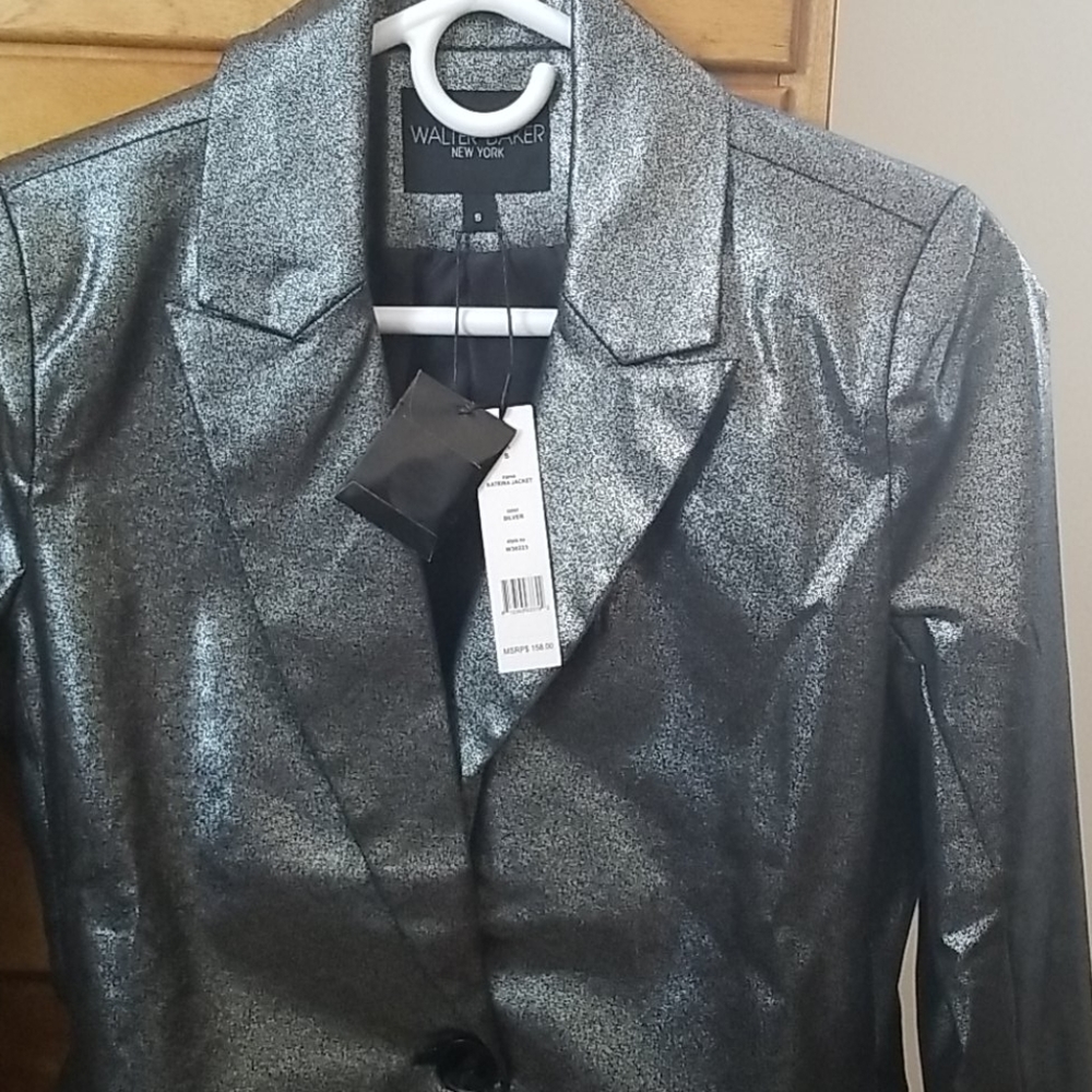 Walter Baker NWT "Katrina" Silver Blazer Size S - Picture 4 of 10